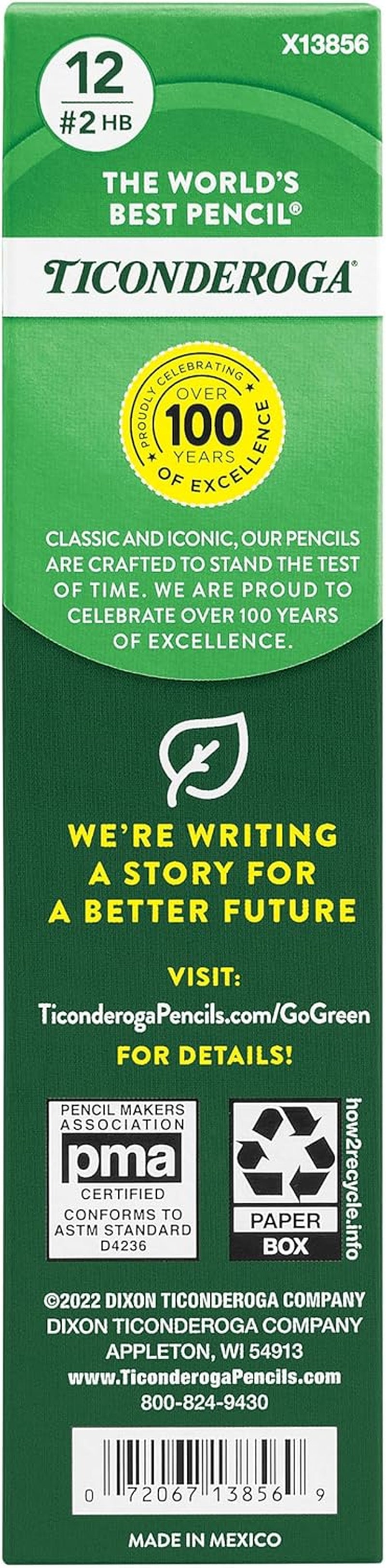 Tri-Write Wood-Cased Pencils, 2HB Soft, Yellow, 12 Count