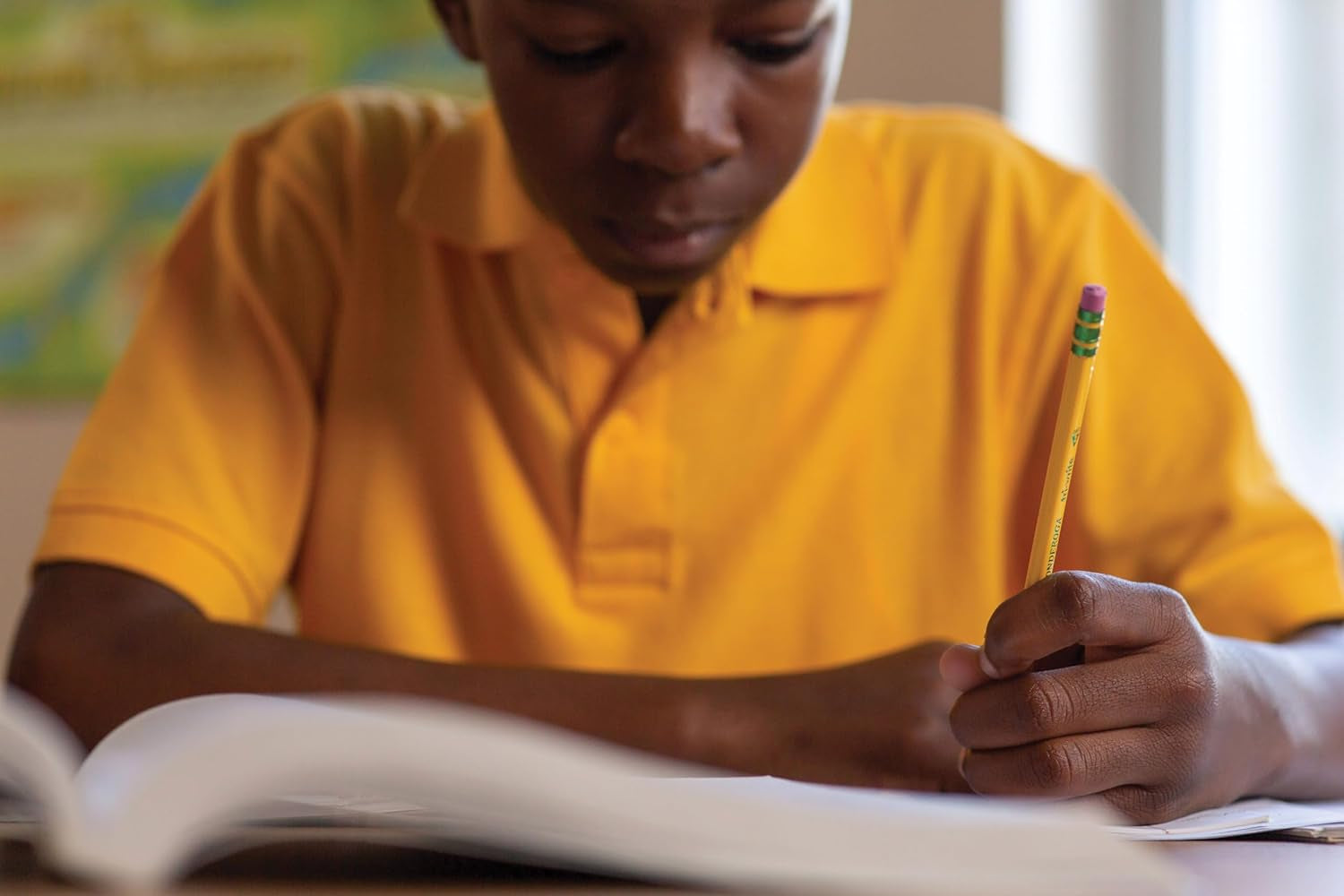 Tri-Write Wood-Cased Pencils, 2HB Soft, Yellow, 12 Count